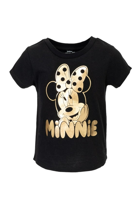 Minnie Mouse Little Girls Pullover T-Shirt Toddler to Big Kid