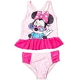 thumbnail image 1 of Disney Minnie Mouse Little Girls' 2-Piece Swimwear Bathing Suit Set Minnie Pink Polka Dot, 1 of 5