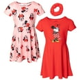 thumbnail image 1 of Disney Minnie Mouse Little Girls Skater Dresses and Scrunchie Little Kid to Big Kid, 1 of 5