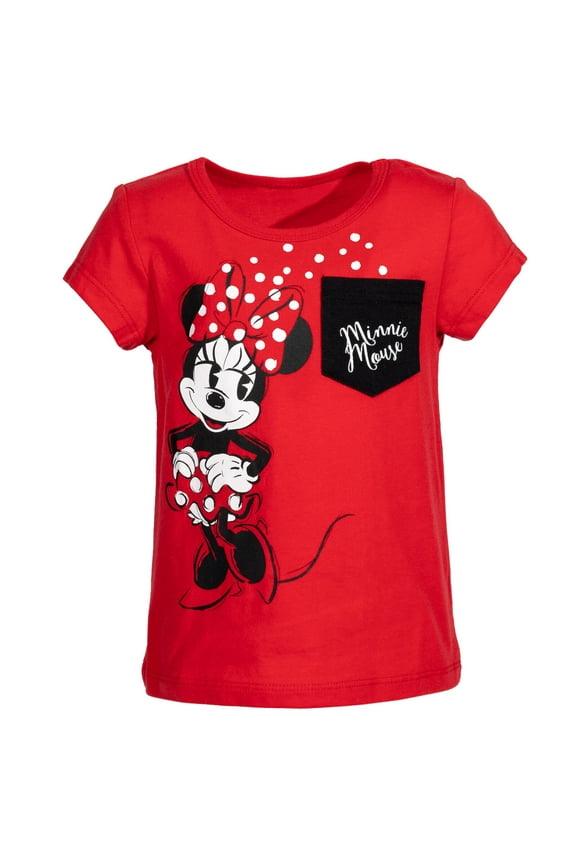 Minnie Mouse Little Girls T-Shirt Toddler to Big Kid