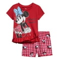 thumbnail image 1 of Disney Minnie Mouse Little Girls T-Shirt and Shorts Outfit Set Infant to Little Kid, 1 of 5