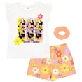 thumbnail image 1 of Disney Minnie Mouse Little Girls Tank Top French TerryShorts and TerryScrunchie 3 Piece Outfit Set Infant to Little Kid, 1 of 5