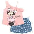 thumbnail image 1 of Disney Minnie Mouse Little Girls Tank Top and Shorts Light Pink 7-8, 1 of 5