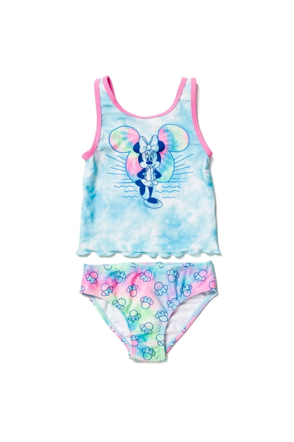 Minnie Mouse Little Girls Tankini Top and Bikini Bottom Toddler to Big Kid