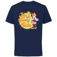 thumbnail image 1 of Disney Minnie Mouse Live on the Sunny Side Retro - Short Sleeve Cotton T-Shirt for Adults - Customized-Navy, 1 of 5
