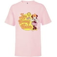thumbnail image 1 of Disney Minnie Mouse Live on the Sunny Side Retro - Short Sleeve T-Shirt for Kids - Customized-Soft Pink, 1 of 5