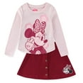 thumbnail image 1 of Disney Minnie Mouse Long Sleeve Shirt and Corduroy Skirt Set (Girls), 2 Piece Set, Sizes 2T-8, 1 of 8