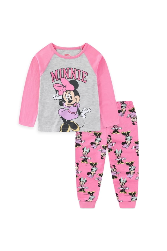 Minnie Mouse Long Sleeve Shirt and Pants Set (Girls), 2 Piece Set, Sizes 12M-6X