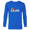 thumbnail image 1 of Disney Minnie Mouse Love Wink Valentine’s Day - Long Sleeve T-Shirt for Men - Customized-Navy, 1 of 5
