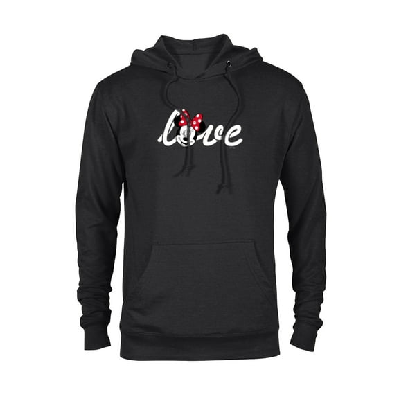 Disney Minnie Mouse Love Wink Valentine’s Day - Pullover Hoodie for Adults - Customized-Black
