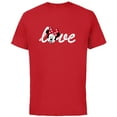 thumbnail image 1 of Disney Minnie Mouse Love Wink Valentine’s Day - Short Sleeve Cotton T-Shirt for Adults - Customized-Red, 1 of 5
