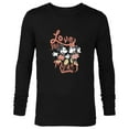 thumbnail image 1 of Disney Minnie Mouse Love You Mickey Forever Valentine’s Day - Long Sleeve T-Shirt for Men - Customized-Black, 1 of 5