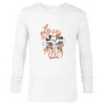 thumbnail image 1 of Disney Minnie Mouse Love You Mickey Forever Valentine’s Day - Long Sleeve T-Shirt for Men - Customized-White, 1 of 5
