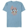 thumbnail image 1 of Disney Minnie Mouse Love You Mickey Forever Valentine’s Day - Short Sleeve Blended T-Shirt for Adults - Customized-Ocean Blue, 1 of 5