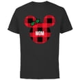 thumbnail image 1 of Disney Minnie Mouse MOM Holiday Family - Short Sleeve Cotton T-Shirt for Adults- Customized-Black, 1 of 5