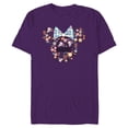 thumbnail image 1 of Disney Minnie Mouse Madre Head Icon Flowers Mother’s Day - Short Sleeve Blended T-Shirt for Adults - Customized-Purple, 1 of 5