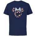 thumbnail image 1 of Disney Minnie Mouse Madre Head Icon Flowers Mother’s Day - Short Sleeve Cotton T-Shirt for Adults - Customized-Navy, 1 of 5