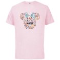 thumbnail image 1 of Disney Minnie Mouse Madre Head Icon Flowers Mother’s Day - Short Sleeve Cotton T-Shirt for Adults - Customized-Soft Pink, 1 of 5