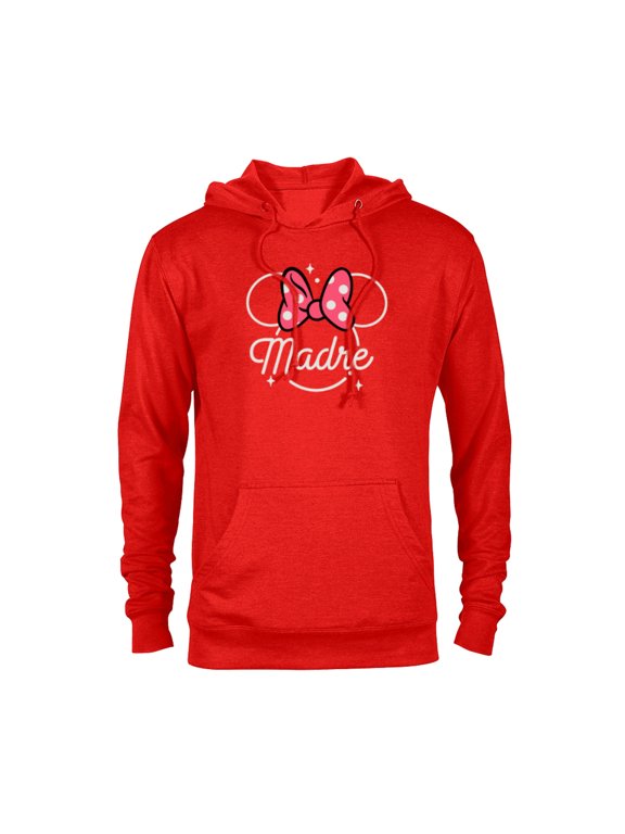 Minnie Mouse Madre Head Icon Magic Mother’s Day - Pullover Hoodie for Adults - Customized-Red