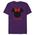 thumbnail image 1 of Disney Minnie Mouse Madre Mom Red Bow Family Día de la Madre - Short Sleeve Blended T-Shirt for Adults - Customized-Purple, 1 of 5