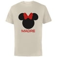 thumbnail image 1 of Disney Minnie Mouse Madre Mom Red Bow Family Día de la Madre - Short Sleeve Cotton T-Shirt for Adults - Customized-Natural, 1 of 5
