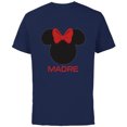 thumbnail image 1 of Disney Minnie Mouse Madre Mom Red Bow Family Día de la Madre - Short Sleeve Cotton T-Shirt for Adults - Customized-Navy, 1 of 5