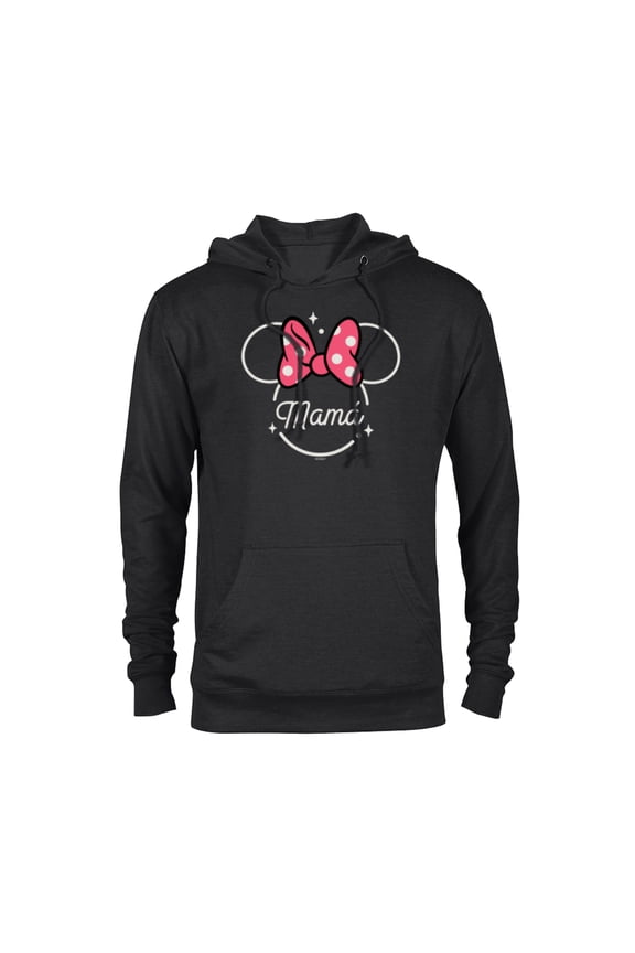 Minnie Mouse Mamá Mom Head Icon Magic Día de la Madre - Pullover Hoodie for Adults - Customized-Black