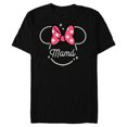 thumbnail image 1 of Disney Minnie Mouse Mamá Mom Head Icon Magic Día de la Madre - Short Sleeve Blended T-Shirt for Adults - Customized-Black, 1 of 5