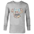 thumbnail image 1 of Disney Minnie Mouse Mamá Mom Icon Flowers Día de la Madre - Long Sleeve T-Shirt for Men - Customized-Athletic Heather, 1 of 5