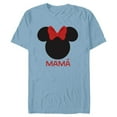 thumbnail image 1 of Disney Minnie Mouse Mamá Mom Red Bow Family Día de la Madre - Short Sleeve Blended T-Shirt for Adults - Customized-Ocean Blue, 1 of 5