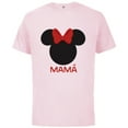 thumbnail image 1 of Disney Minnie Mouse Mamá Mom Red Bow Family Día de la Madre - Short Sleeve Cotton T-Shirt for Adults - Customized-Soft Pink, 1 of 5