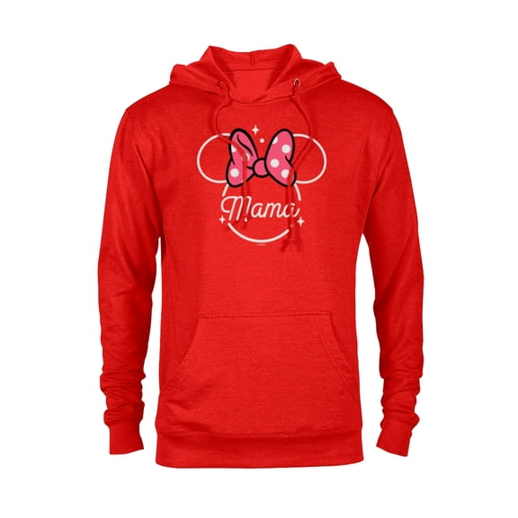 Disney Minnie Mouse Mama Head Icon Magic Mother’s Day - Pullover Hoodie for Adults - Customized-Red