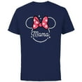 thumbnail image 1 of Disney Minnie Mouse Mama Head Icon Magic Mother’s Day - Short Sleeve Cotton T-Shirt for Adults - Customized-Navy, 1 of 5