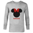 thumbnail image 1 of Disney Minnie Mouse Mama Mom Red Bow Family Mother’s Day - Long Sleeve T-Shirt for Men - Customized-Athletic Heather, 1 of 5