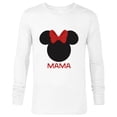 thumbnail image 1 of Disney Minnie Mouse Mama Mom Red Bow Family Mother’s Day - Long Sleeve T-Shirt for Men - Customized-White, 1 of 5
