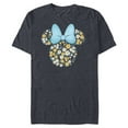 thumbnail image 1 of Disney Minnie Mouse March Birth Month Birthstone & Flowers - Short Sleeve Blended T-Shirt for Adults - Customized-Navy Heather, 1 of 5