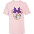 thumbnail image 1 of Disney Minnie Mouse Mardi Gras Carnival Holiday Icon - Short Sleeve T-Shirt for Kids - Customized-Soft Pink, 1 of 5