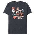 thumbnail image 1 of Disney Minnie Mouse Mermaid Dad of the Birthday Girl - Short Sleeve Blended T-Shirt for Adults - Customized-Navy Heather, 1 of 5