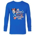 thumbnail image 1 of Disney Minnie Mouse Mermaid Mom of the Birthday Girl - Long Sleeve T-Shirt for Men - Customized-Navy, 1 of 5