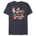 thumbnail image 1 of Disney Minnie Mouse Mermaid Mom of the Birthday Girl - Short Sleeve Blended T-Shirt for Adults - Customized-Navy Heather, 1 of 5