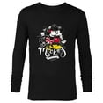 thumbnail image 1 of Disney Minnie Mouse Mickey Forever Love Hug Valentine’s Day - Long Sleeve T-Shirt for Men - Customized-Black, 1 of 5