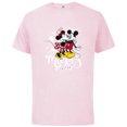 thumbnail image 1 of Disney Minnie Mouse Mickey Forever Love Hug Valentine’s Day - Short Sleeve Cotton T-Shirt for Adults - Customized-Soft Pink, 1 of 5