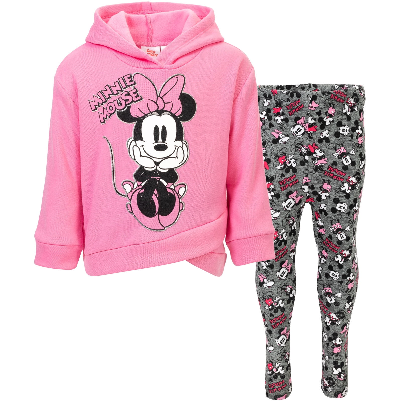 Kids Pink Disney Minnie Mouse Sweatshirt & Flared Leggings Set (9mths-7yrs)  - Matalan