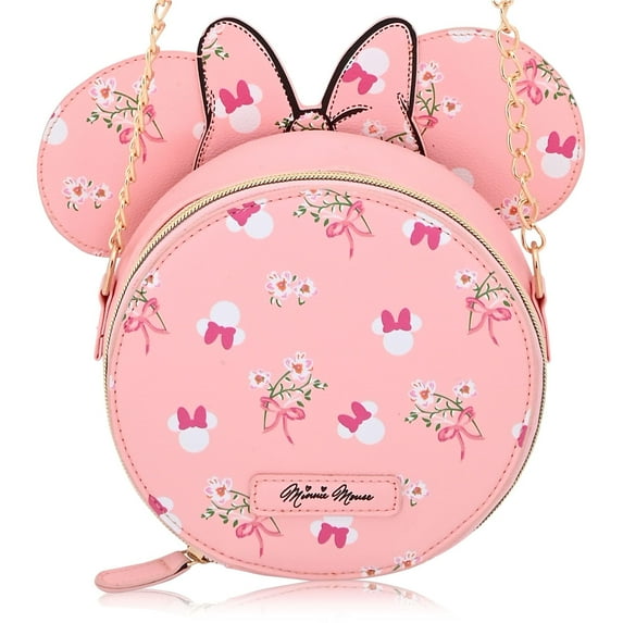 Disney Minnie Mouse Mini Purse Crossbody Handbag for Women | Minnie Mouse Leather Women's Shoulder Handbag | Minnie Mouse Accessories for Girls, Boys, Adults, Unisex