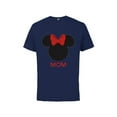 thumbnail image 1 of Disney Minnie Mouse Mom Family - Short Sleeve Cotton T-Shirt for Adults - Customized-Athletic Navy, 1 of 4