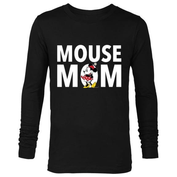Disney Minnie Mouse Mom - Long Sleeve T-Shirt for Men - Customized-Black