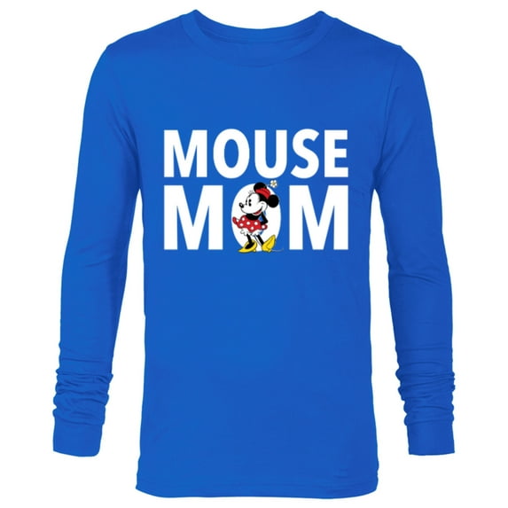 Disney Minnie Mouse Mom - Long Sleeve T-Shirt for Men - Customized-Navy