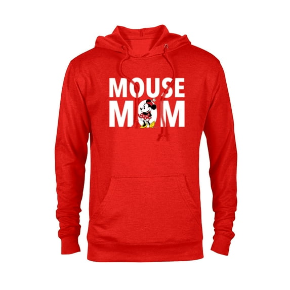 Disney Minnie Mouse Mom - Pullover Hoodie for Adults - Customized-Red