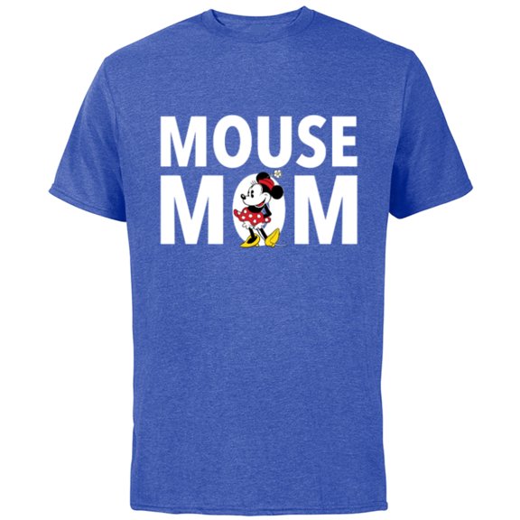Disney Minnie Mouse Mom - Short Sleeve Cotton T-Shirt for Adults - Customized-Royal Heather