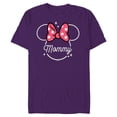 thumbnail image 1 of Disney Minnie Mouse Mommy Mom Head Icon Magic Mother’s Day - Short Sleeve Blended T-Shirt for Adults - Customized-Purple, 1 of 5